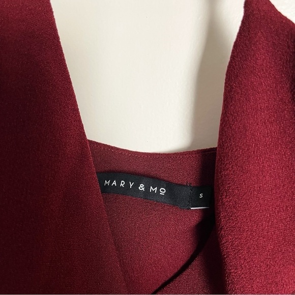 MARY & MO Women’s Ox Blood Jumpsuit - Small - Picture 4 of 10